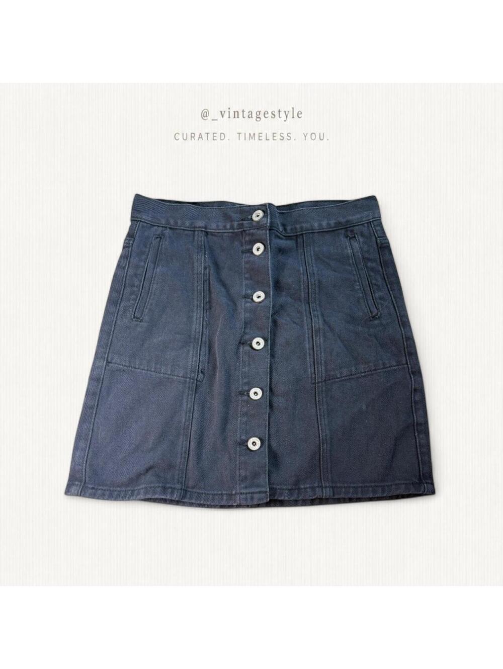 Umgee U.S.A. Women's Black and Navy Skirt